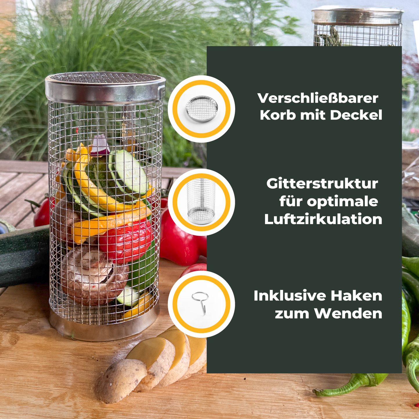 Der Gourmet-Grillkorb